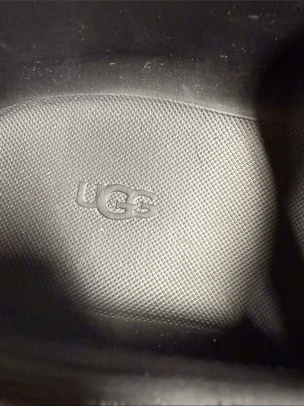 UGG Black Textured Insole Clog